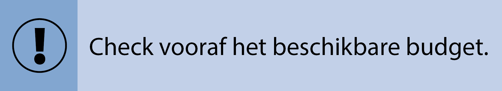 Banner starterlening check budget